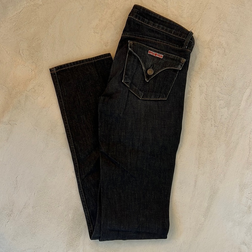 Hudson Carly Flap Straight Leg Jeans // Size 25